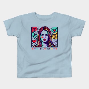 Keith Haring inspired Lana Del Rey Kids T-Shirt